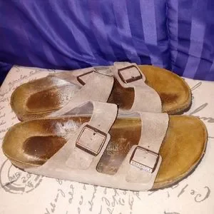 Birkenstock | Shoes | Birkinstock Leather Slip In Tan  display picture 1